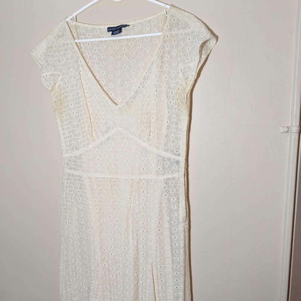 Ralph Lauren lace dress with undersheath
